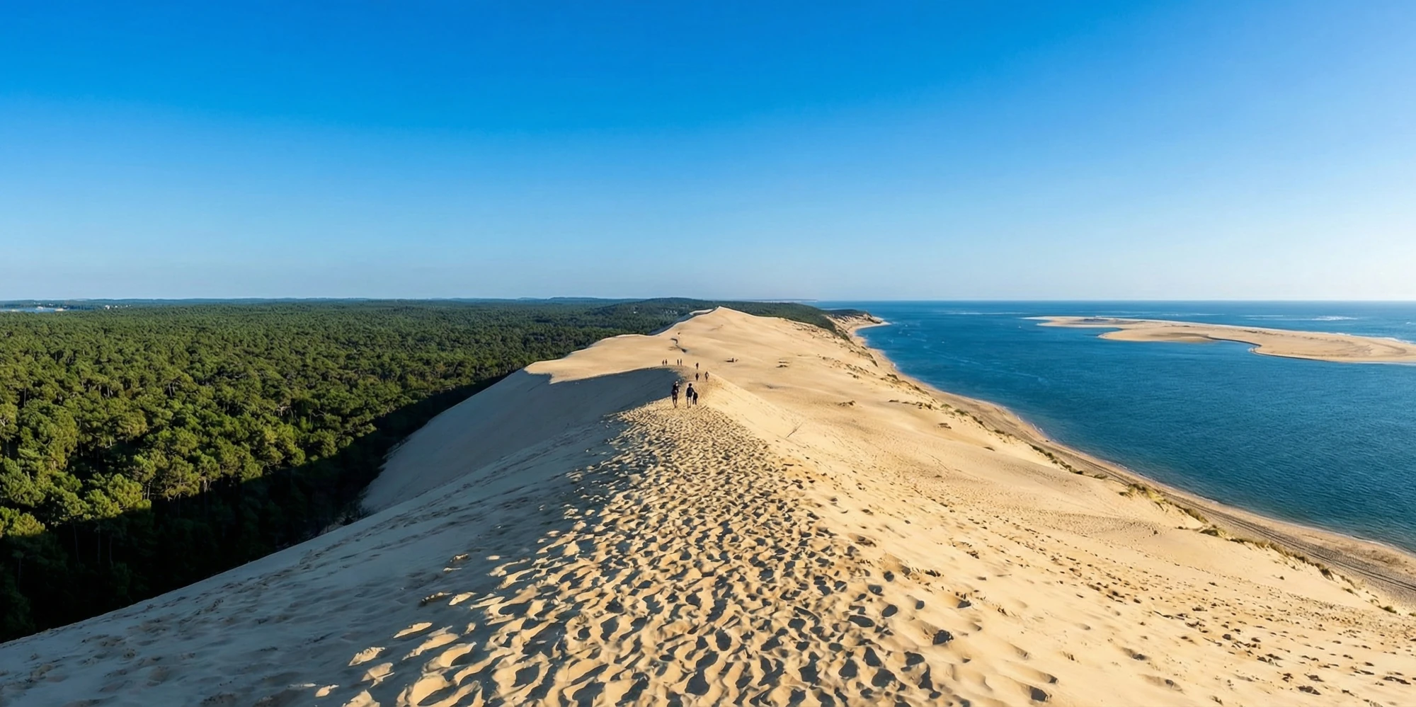 La Dune du Pilat vue du ciel