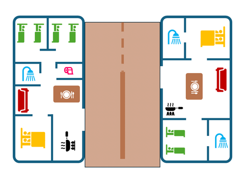 Plan mobilhome tribu camping bel air bordeaux